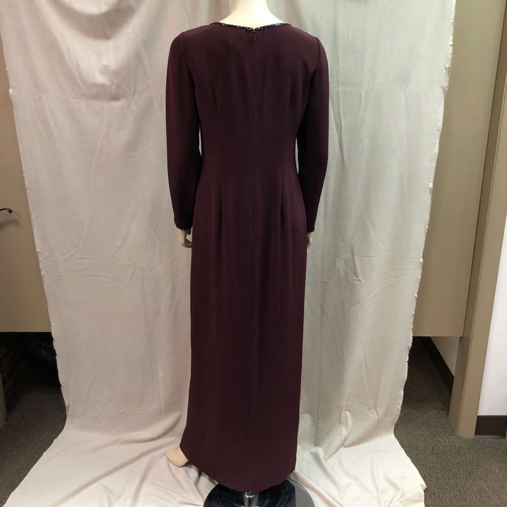 Vintage Bob Mackie Burgundy Evening Gown - Picture 5 of 8